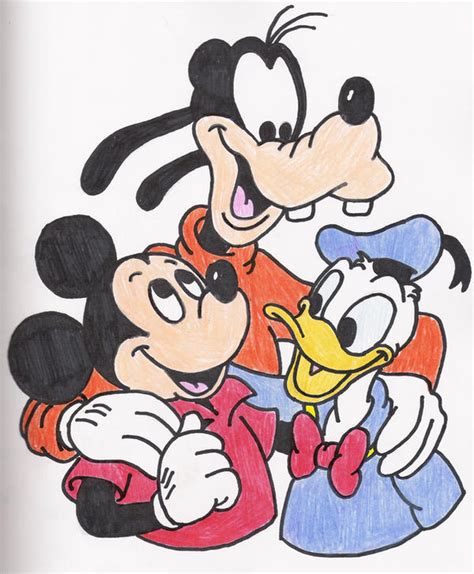 Mickey Donald And Goofy By Thereisnoend01 On Deviantart