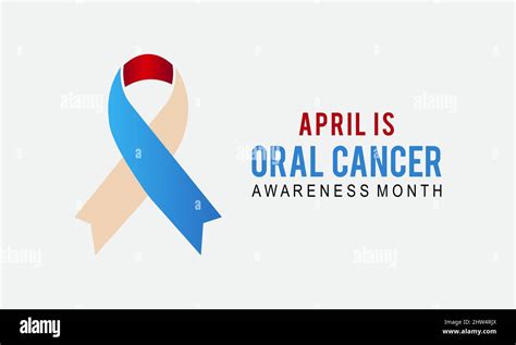 Oral Cancer Awareness Month Health Awareness Template For Banner Card Poster Background