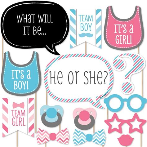 Gender Reveal Photo Props Printables Tutoreorg Master Of Documents