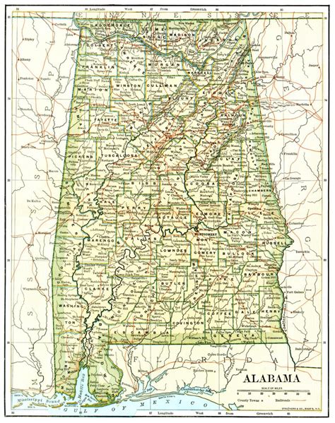 Map Of Alabama Alabama Maps