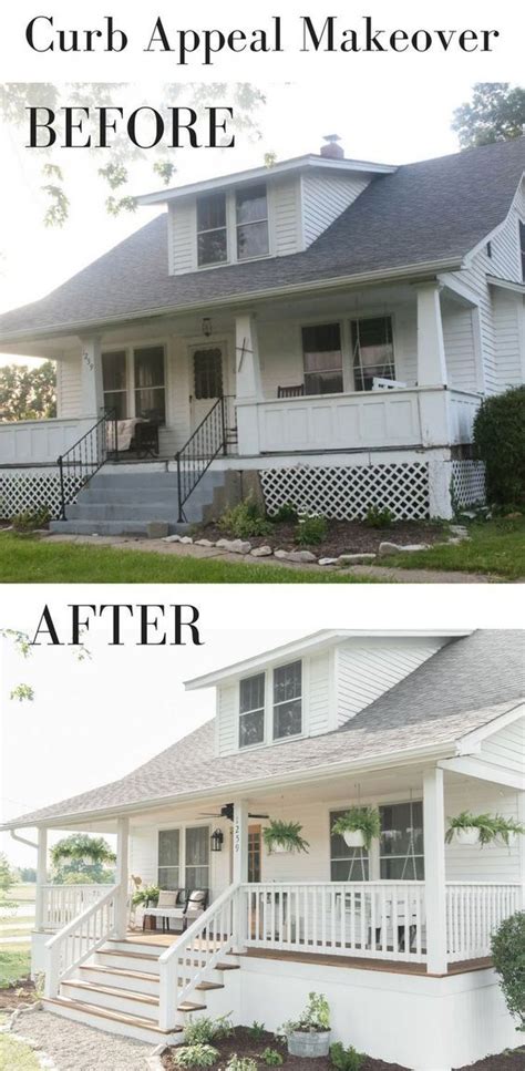 Before And After Front Porch Makeovers Beneath My Heart Home