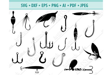 Fishing Bait Svg Fishing Svg Fishing Clipart Dxf Png Eps