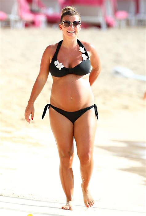 Coleen Rooney Flaunts Blossoming Baby Bump In Stunning Floral Bikini In Barbados Celebrity
