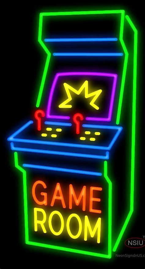 Game Room Arcade Cabinet Handmade Art Neon Signs In 2020 Neon Signs