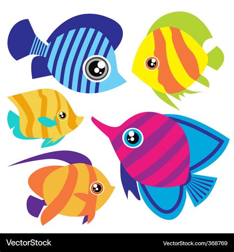 Cartoon Fish Royalty Free Vector Image Vectorstock