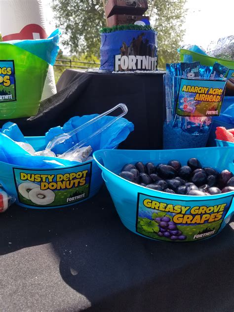 Fortnite Birthday Party Ideas Photo 1 Of 18 Catch My Party Salvabrani