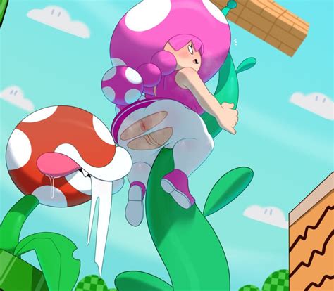 Somescrub Piranha Plant Toadette Mario Series Nintendo Highres 1girl Anus Ass Blush
