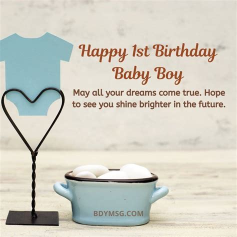 60 Happy 1st Birthday Wishes For Baby Boy Bdymsg
