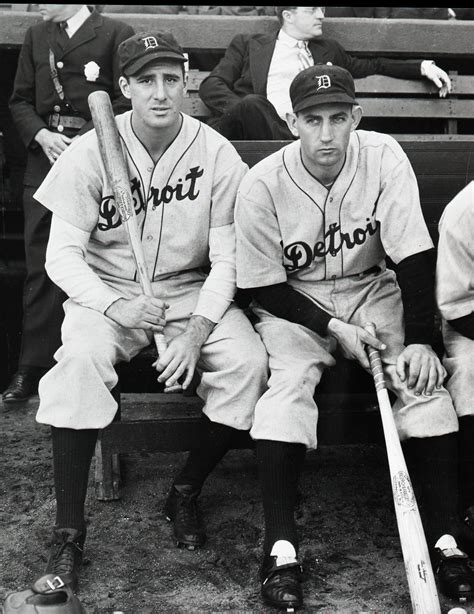 Former Detroit Tigers Hank Greenberg And Charlie Gehringer Relaxing On