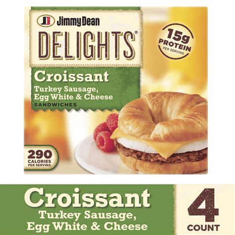 Jimmy Dean Delights Turkey Sausage Egg White And Cheese Croissant