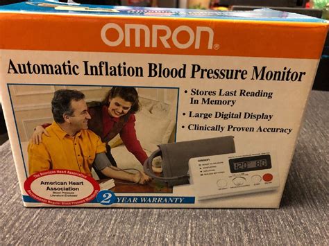 Omron Hem 712c Automatic Inflation Blood Pressure Monitor Ebay