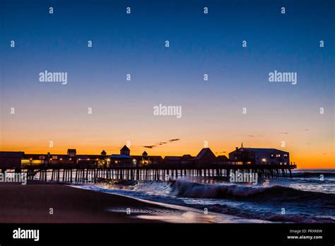 The Pier Old Orchard Beach Maine Usa Stock Photo Alamy