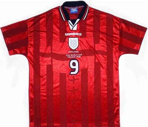 See more ideas about football kits, football, football fashion. 1998 England Match Issue World Cup Away Shirt Shearer #9 ...
