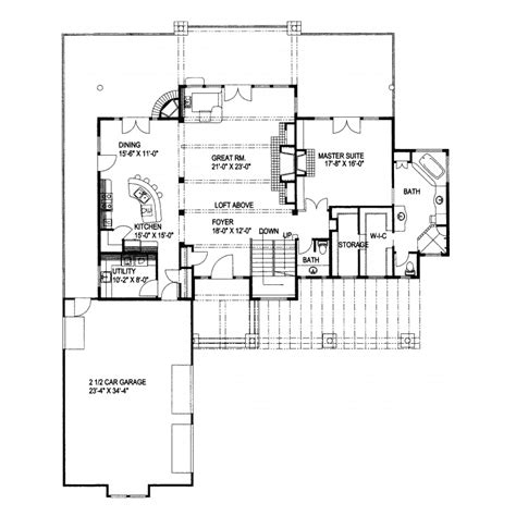 Tennyson Manor Modern Home Plan 088d 0234 House Plans
