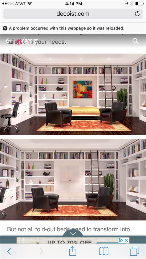 Two Pictures Of A Living Room With Bookshelves