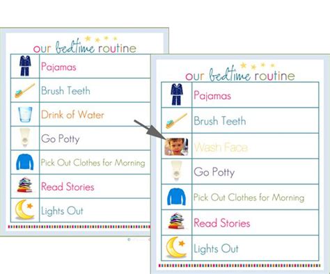 28 Best Bedtime Routine Charts Images On Pinterest Bedtime Routine