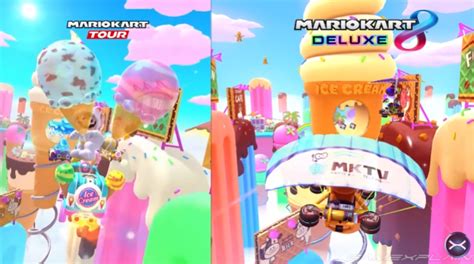 Mario Kart 8 Deluxe Sky High Sundae Graphics Comparison Gonintendo