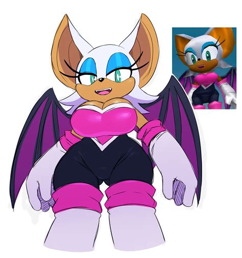Rouge The Bat Sonic Adventure 2 Model Cyrusburly