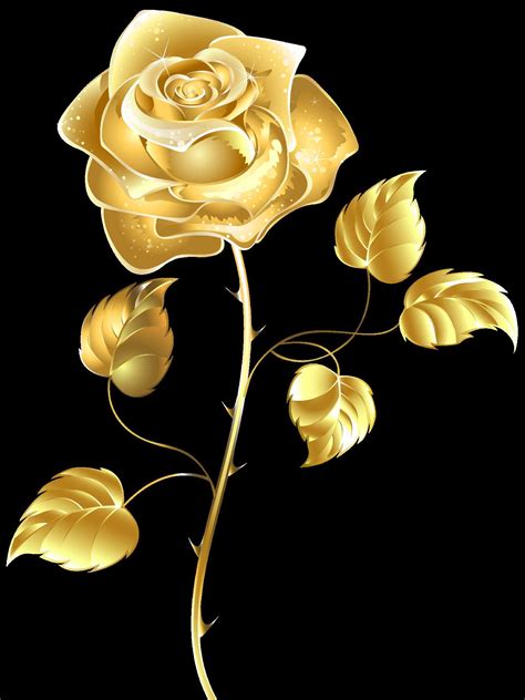 Black And Gold Flower Wallpapers Top Free Black And Gold Flower