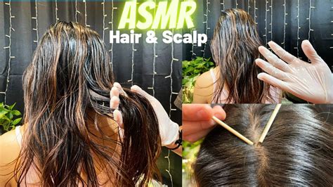 Asmr Hair Play Realistic Hair Brushing Scalp Treatment Relaxing Head