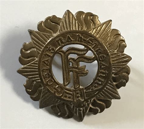 Irish Army Cap Badge Bronze Colour Vintage The Irish