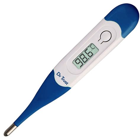 Dr Trust Digital Thermometer Waterproof Flexiblewhite India