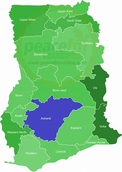 Presidential Elections Regions Ghana Election Map President