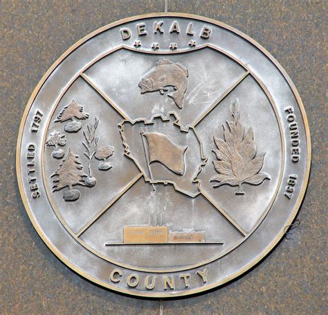 Dekalb County Seal Seen On The County Courthouse Located Flickr