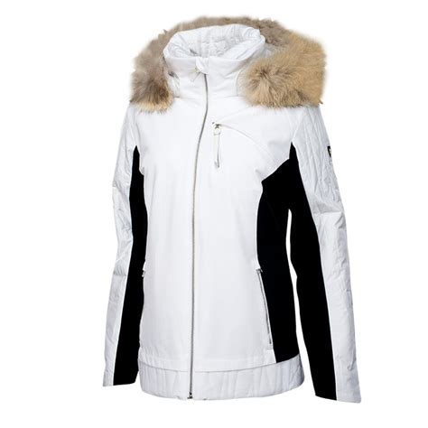 Spyder Diamond Insulated Ski Jacket With Real Fur Trim Womens