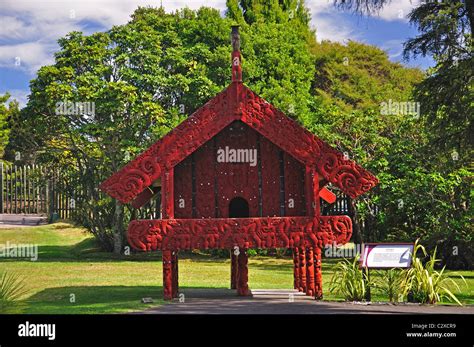 Maori Storehouse Rotowhio Marae Te Puia New Zealand Maori Arts And
