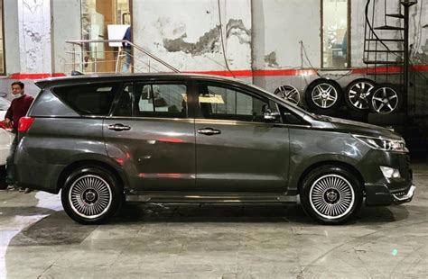Toyota Innova Crysta Looks Brilliant With Aftermarket 18 Inch Alloys