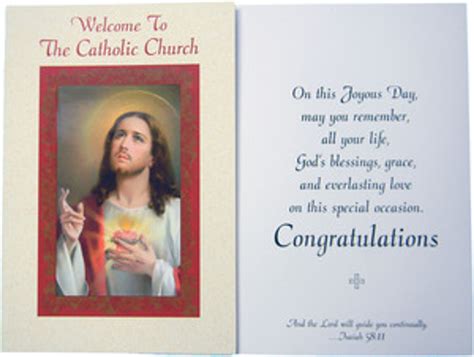 Welcome To The Catholic Church Sacred Heart Rcia Greeting Card Our