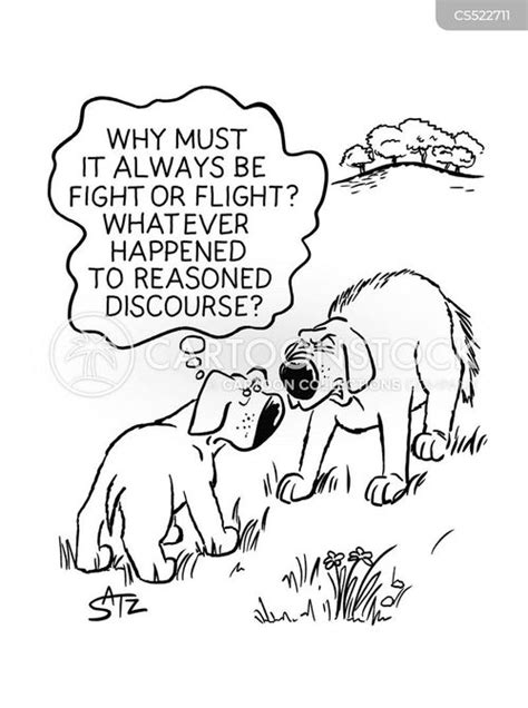 Fight Or Flight Cartoons And Comics Funny Pictures From Cartoonstock