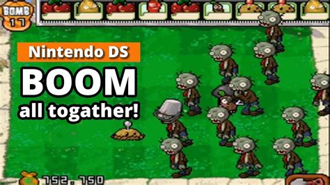 Plants Vs Zombies Nintendo Ds Mini Game Boom All Togather Youtube