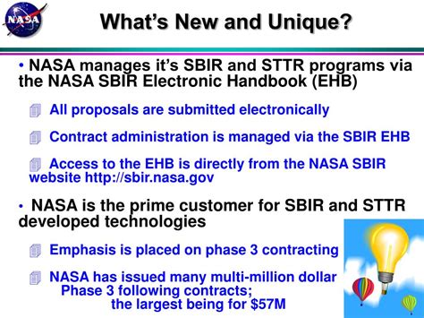 Ppt Overview Of Nasas Sbir And Sttr Programs Powerpoint Presentation