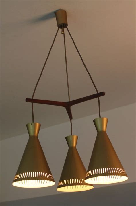 Hunter 52 mid century modern cranbrook ceiling fan w/ led light vintage (203303915277). Mid Century Danish Modern Chandelier Ceiling Light by ...