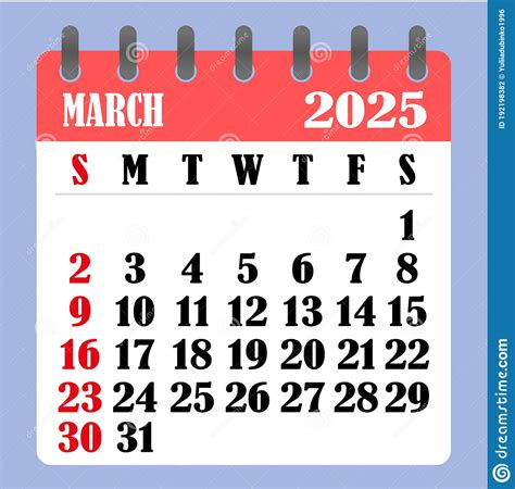 Letter Calendar For March 2025 The Week Begins On Sunday Time