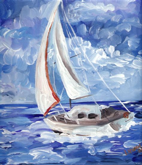 Painting Sailboats In Acrylic At Explore