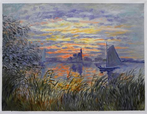 Marine View Sunset By Claude Monet Impressionism Art Impressionist