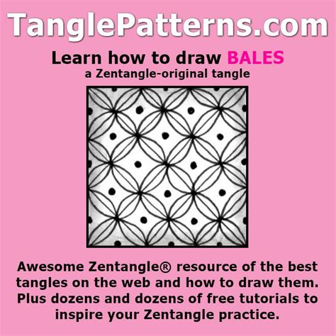 With zentangles, you are going to want to create the feeling of horror vacui, by filling in the empty spaces as intricately and densely as. Step-by-step instructions to learn how to draw the Zentangle-original tangle pattern: Bales ...