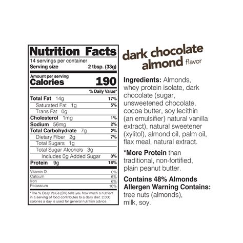 Dark Chocolate Almond Butter High Protein Spread