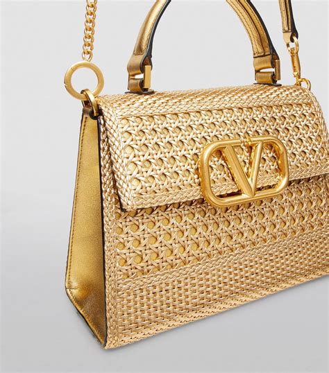 Valentino Valentino Garavani Small Leather Vsling Top Handle Bag