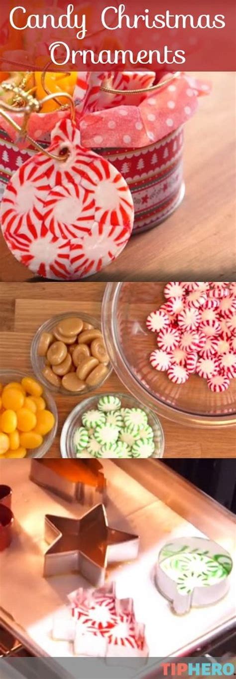 Keep the candy canes wrapped as you craft to make an edible gift or unwrap them for a cute tree ornament. 30+ Creative DIY Christmas Ornament Ideas - For Creative Juice