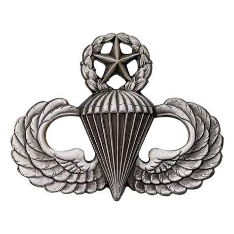 Army Master Parachutist Badge Oxidized Finish