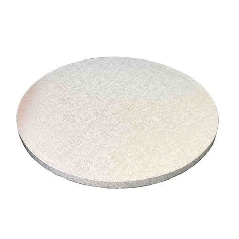 Cake Drum Round Silver 16 5 Pcs Bakers Box Me