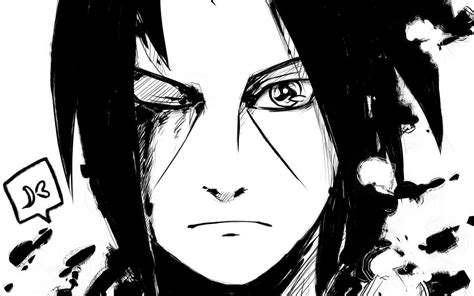 Itachi Black And White Wallpapers Wallpaper Cave