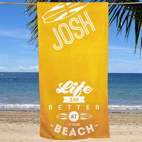 Personalized Summer Quotes Beach Towel Tsforyounow