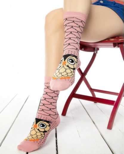 Pink Owl Sock The Unisocks Be Different
