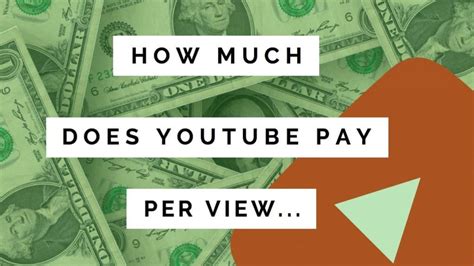 Youtube calculates this through a system called cpm or cost per 1,000 views. How Much Does YouTube Pay Per View? | Vlogger Gear