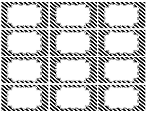 Create your custom christmas cards today with blue mountain! Black and White Food Labels or Name Cards | Paper Trail Design